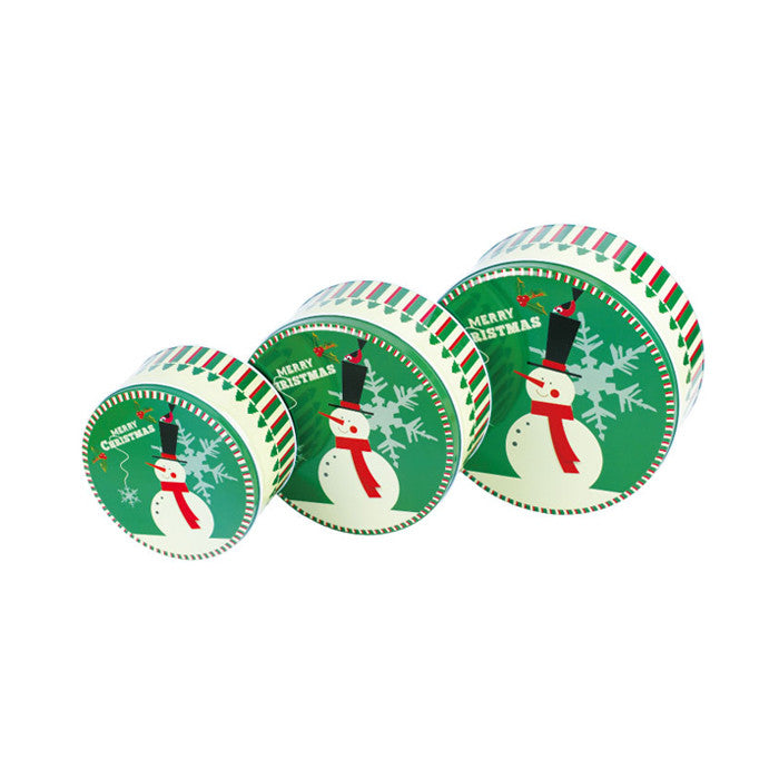 Round Slip Lid Stackable Storage Tin - Set of 3 - Ld Packagingmall