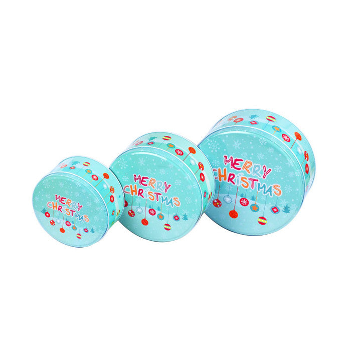 Round Slip Lid Stackable Storage Tin - Set of 3 - Ld Packagingmall