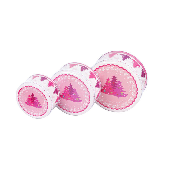 Round Slip Lid Stackable Storage Tin - Set of 3 - Ld Packagingmall