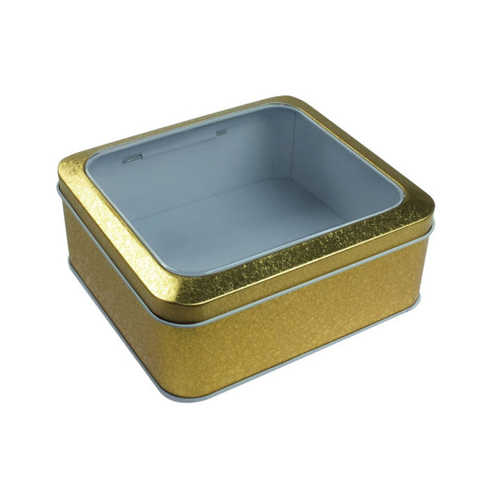 Square Window Lid Storage Tin - Ld Packagingmall