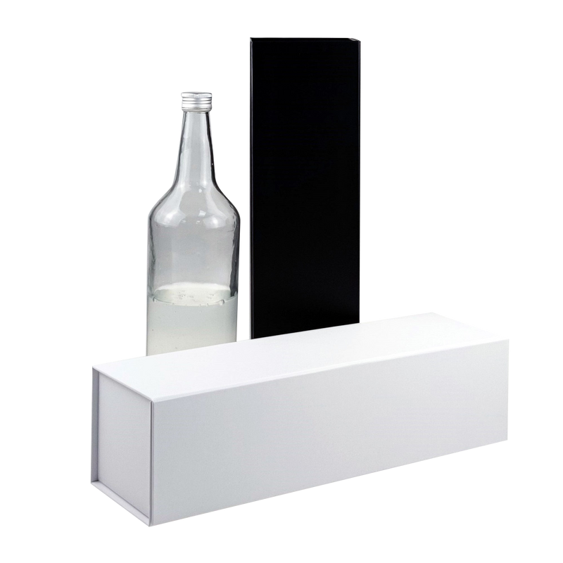 Luxury Black Folding Gift Bottle Box for Wine