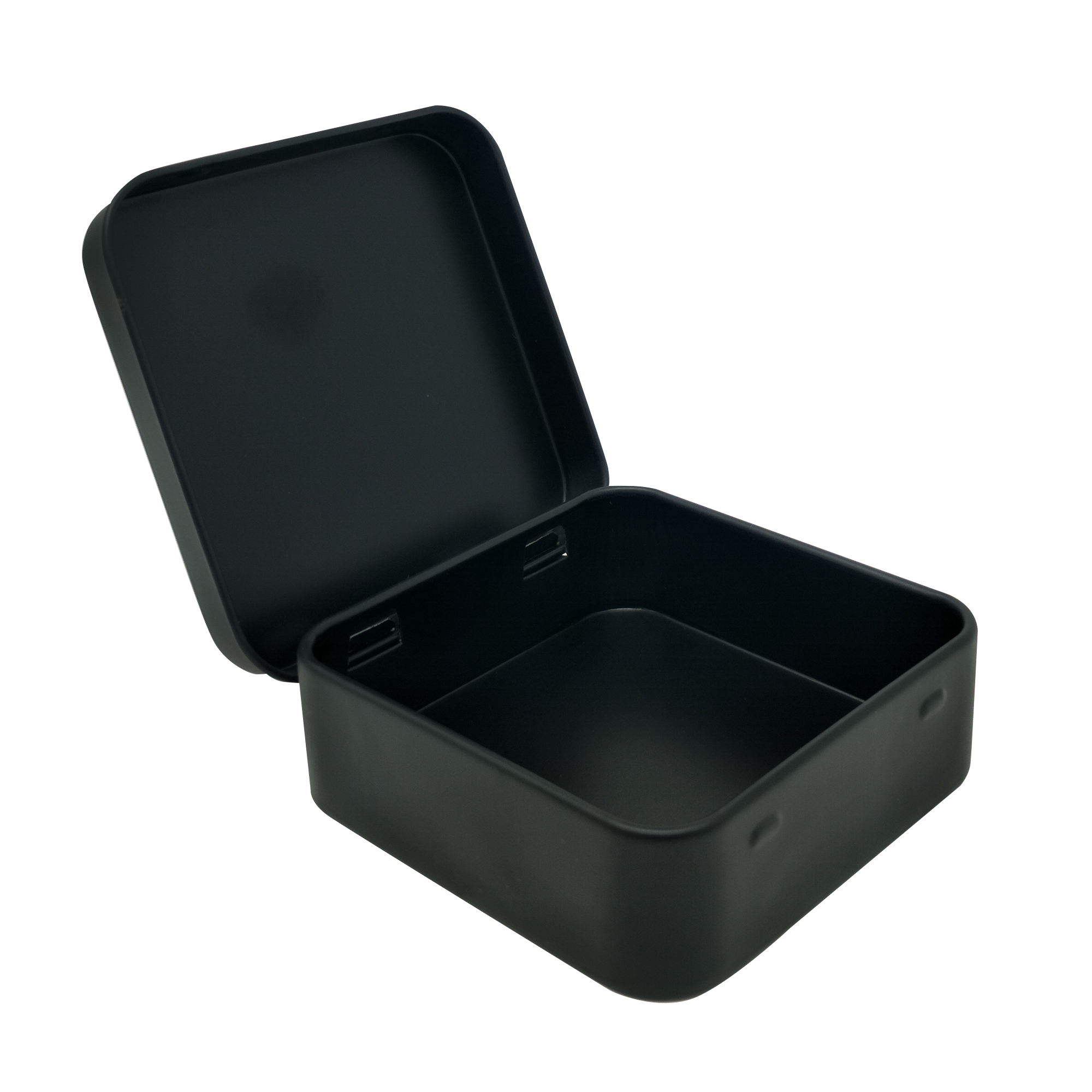 Quadratische silberne/weiße/schwarze Geschenkdose mit Klappdeckel/L70 x B70 x H23(mm)