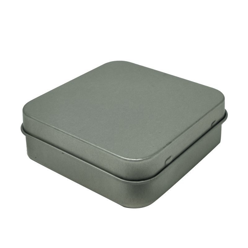 Square Plain & Printed Gift Tin Box With Hinged Lid/ L70 x W70 x H23(mm)