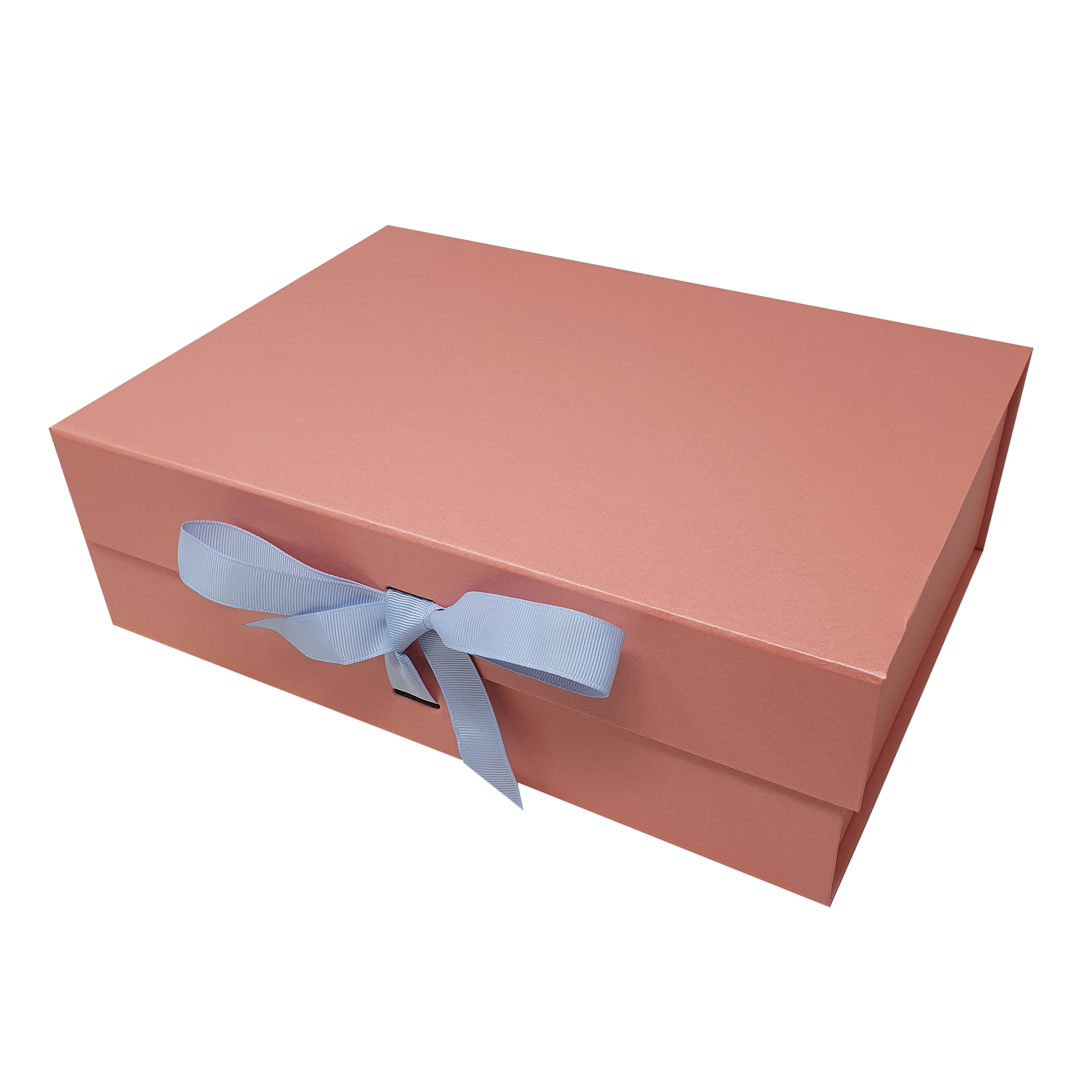Wholesale A4 Size Pink Folding Magnetic Gift Box with Changeable Ribbon