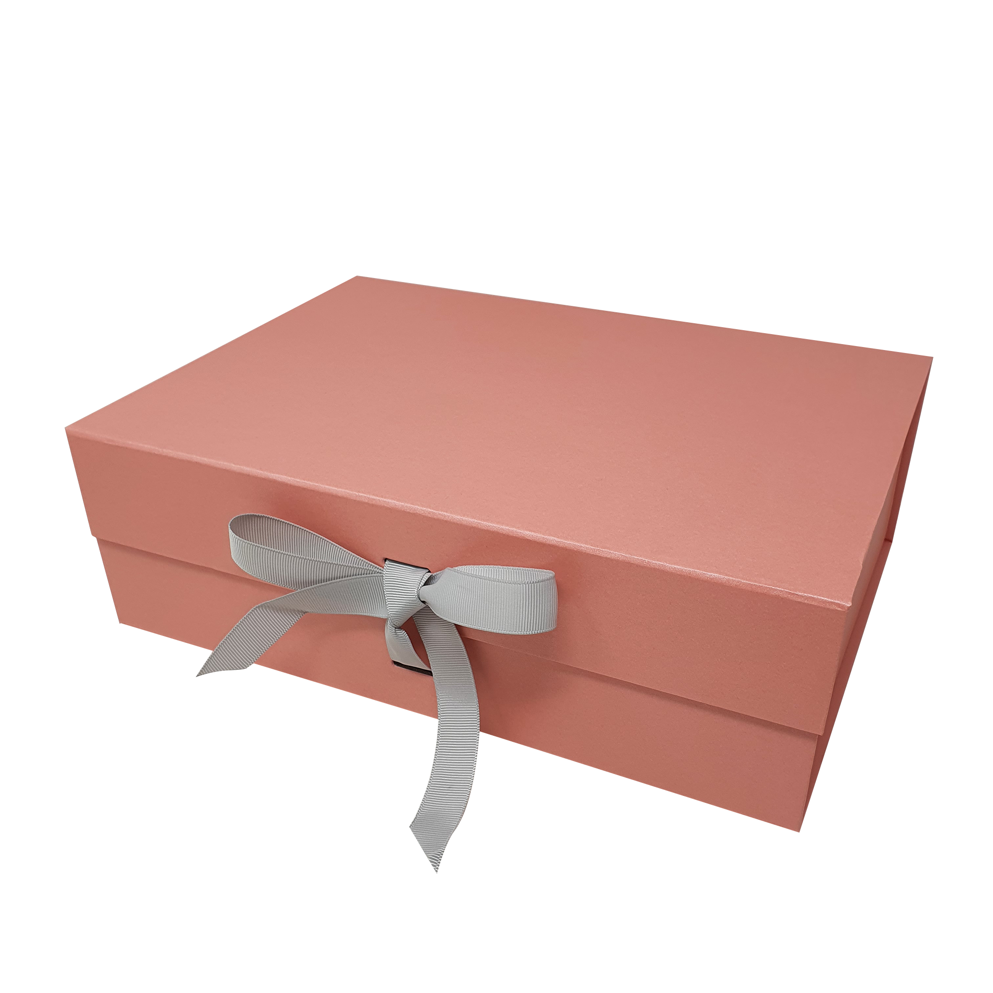 Wholesale A4 Size Pink Folding Magnetic Gift Box with Changeable Ribbon