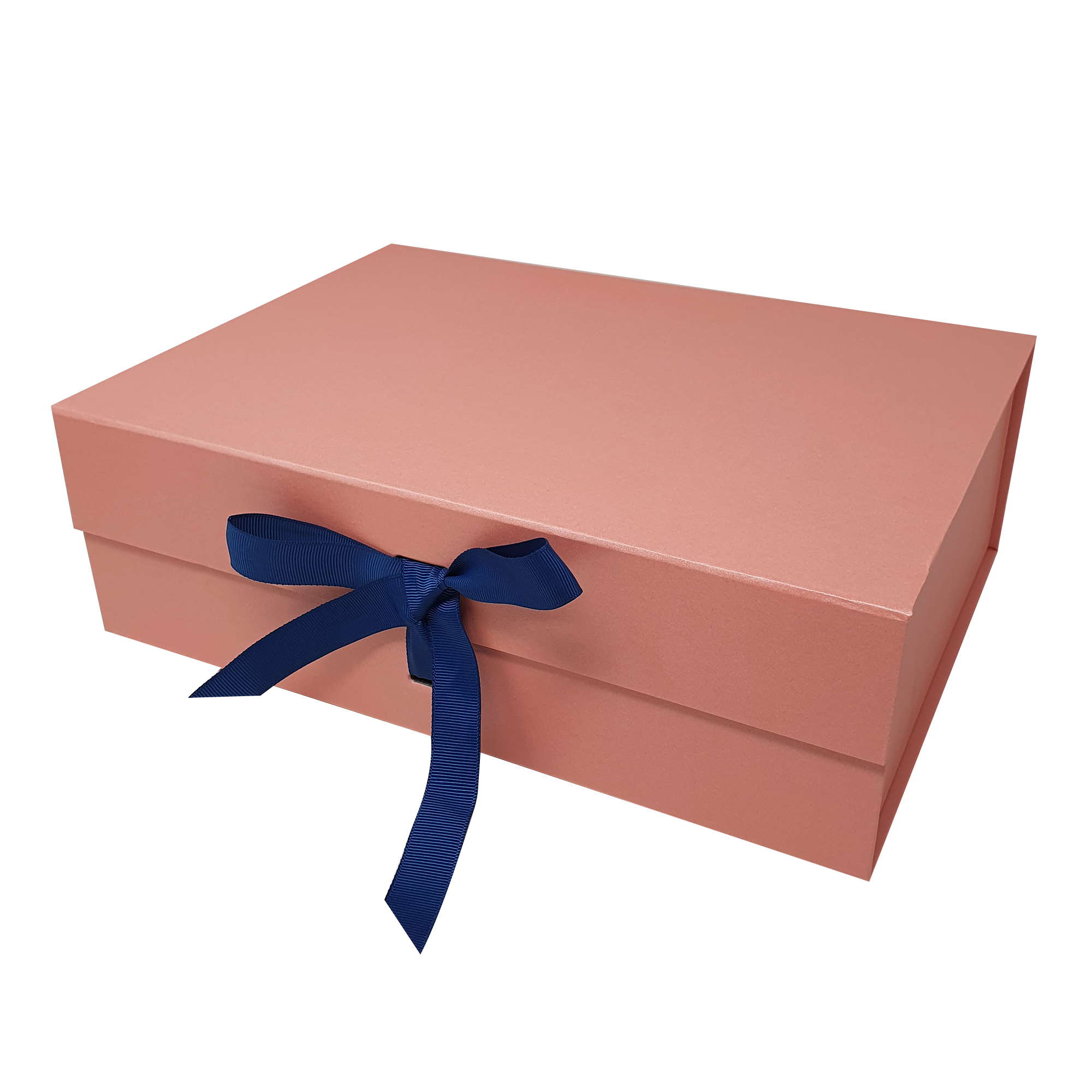 Wholesale A4 Size Pink Folding Magnetic Gift Box with Changeable Ribbon