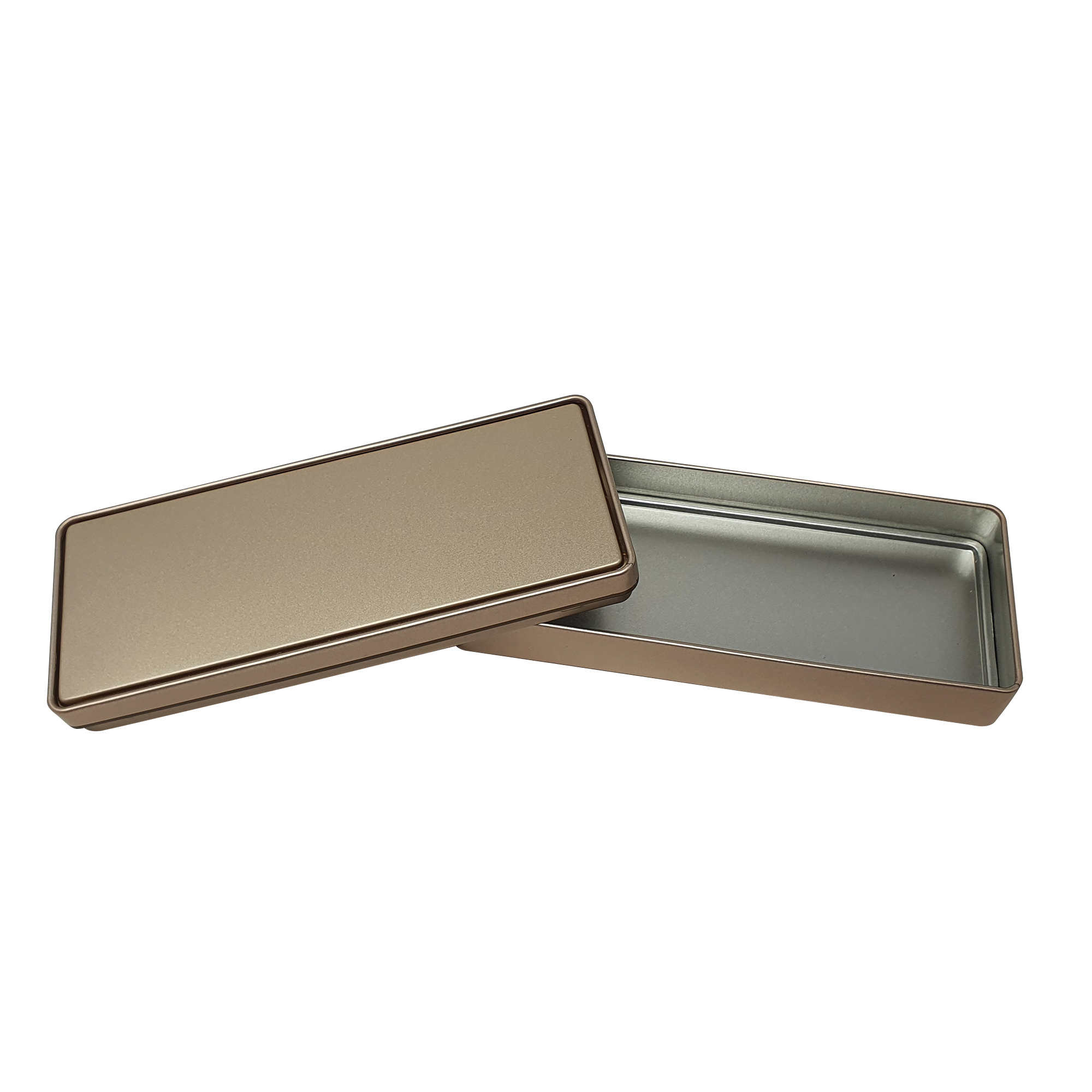 Goldene rechteckige Geschenkdose mit Stülpdeckel/L145 x B65 x H30(mm) 