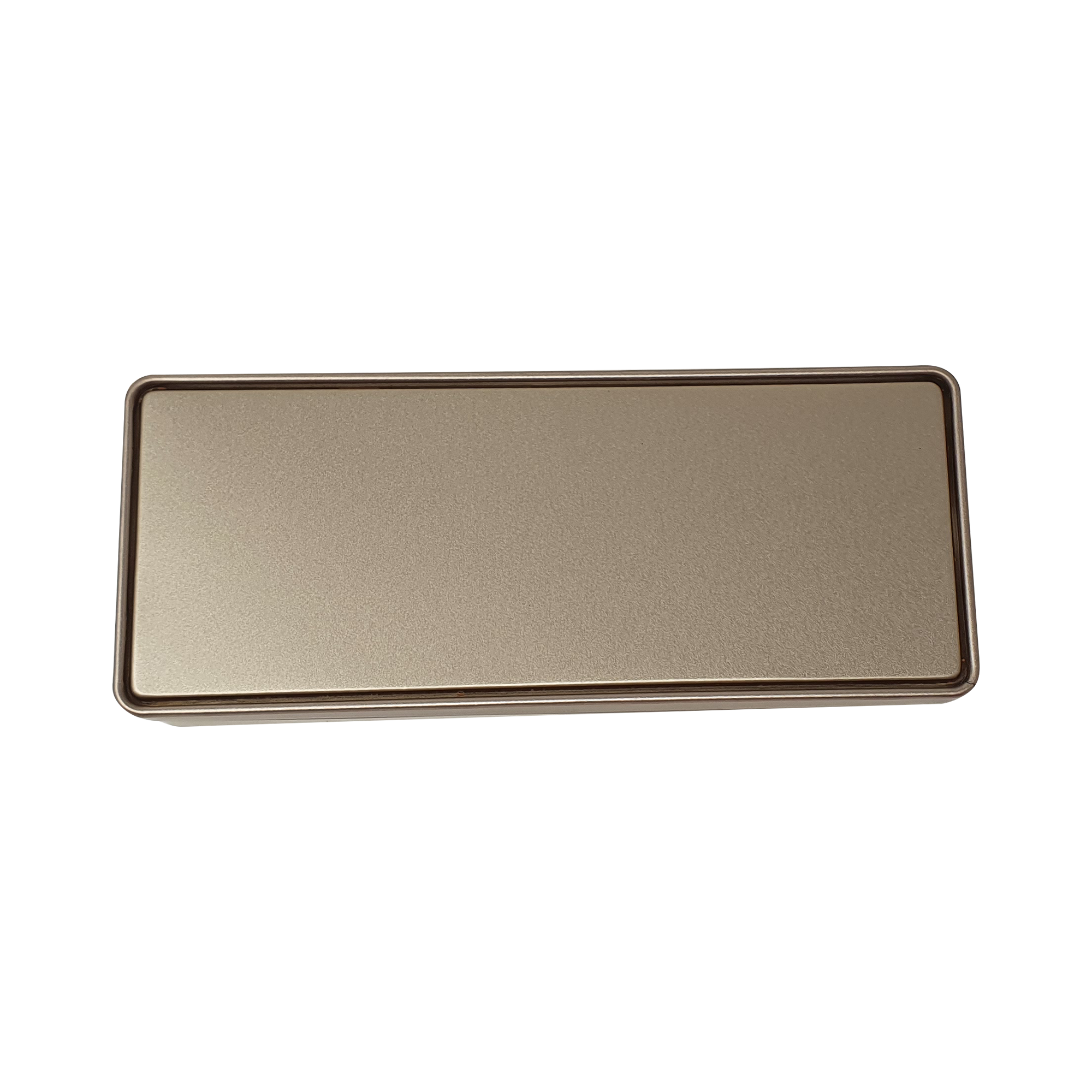 Gold Rectangular Gift Tin Box With Slip Lid/ L145 x W65 x H30(mm)
