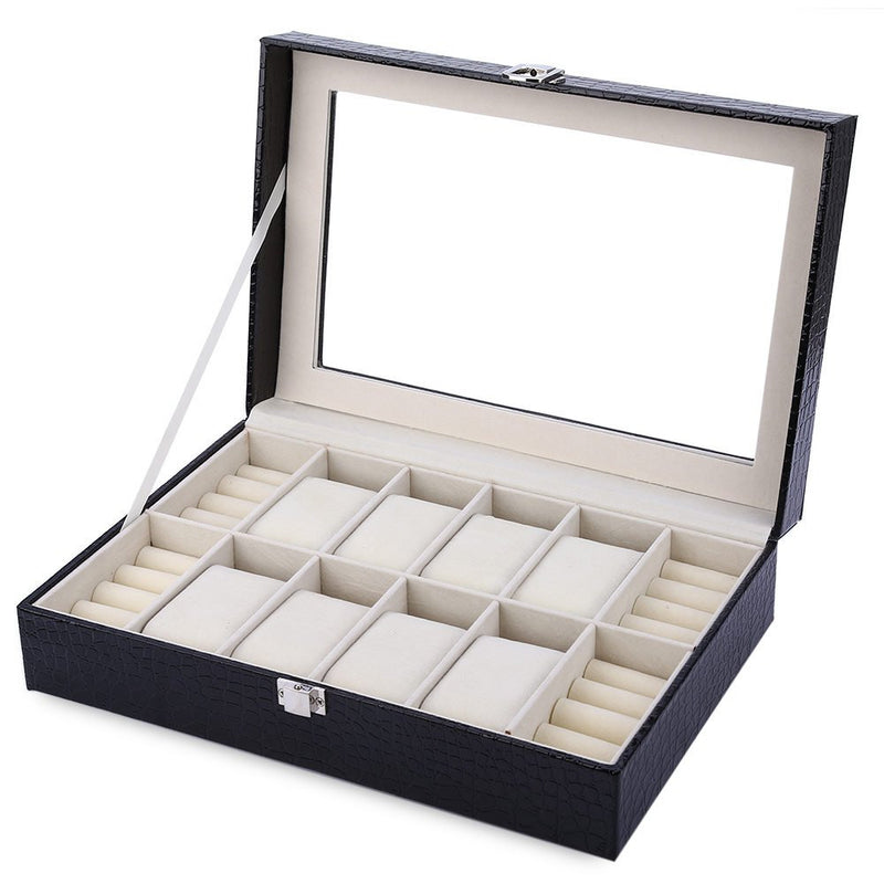 PU Leather Watch Case Jewelry Storage Display Box - Ld Packagingmall