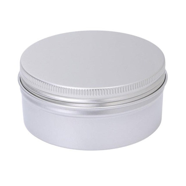 10pcs Round Plain Aluminium Tin Container With Screw Lid - Ld Packagingmall