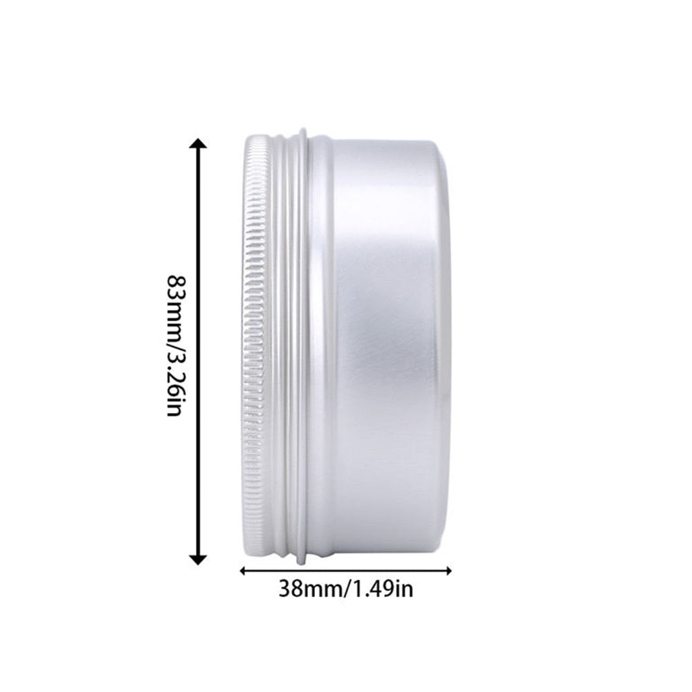 10pcs Round Plain Aluminium Tin Container With Screw Lid - Ld Packagingmall