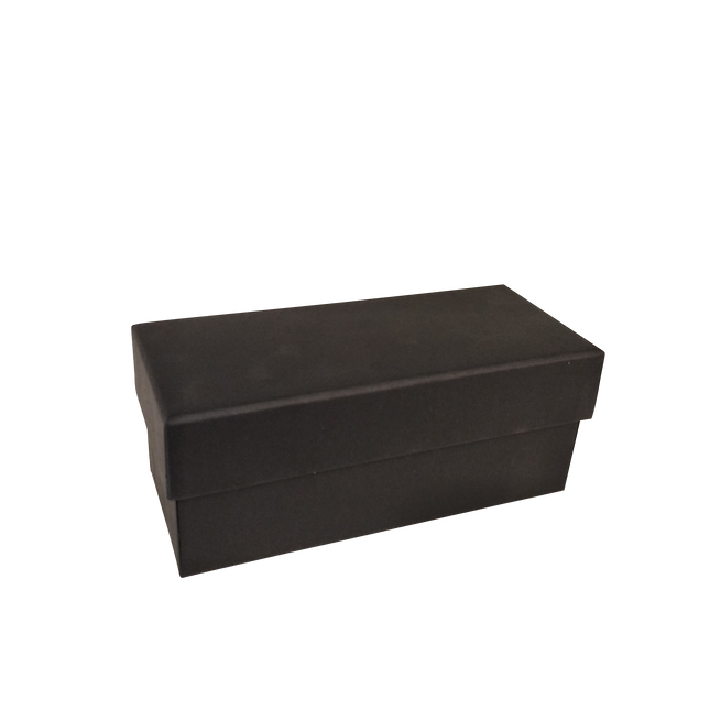 Black Rectangular Rigid Gift Box With Lift Off Lid