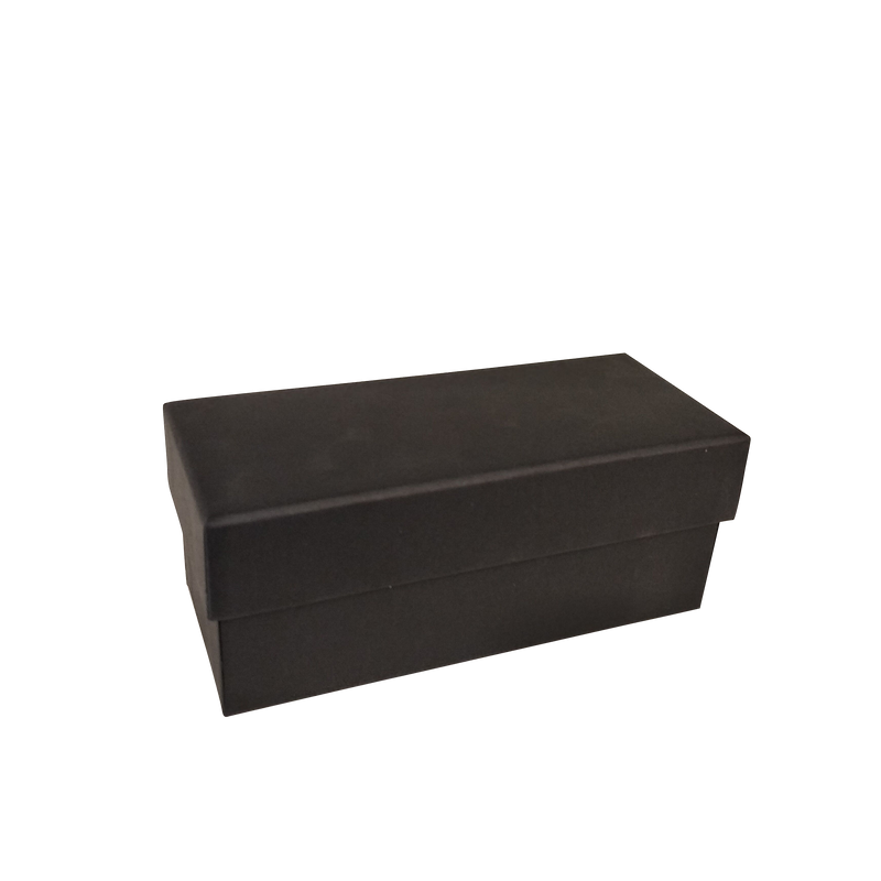 Black Rectangular Rigid Gift Box With Lift Off Lid