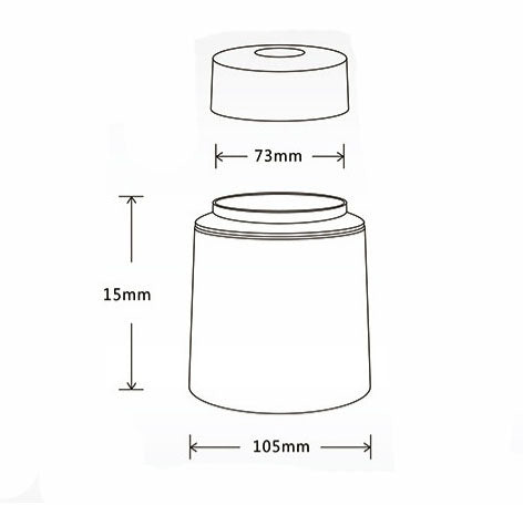 Tea Printed Storage Tin/ D105(mm) x H140(mm)