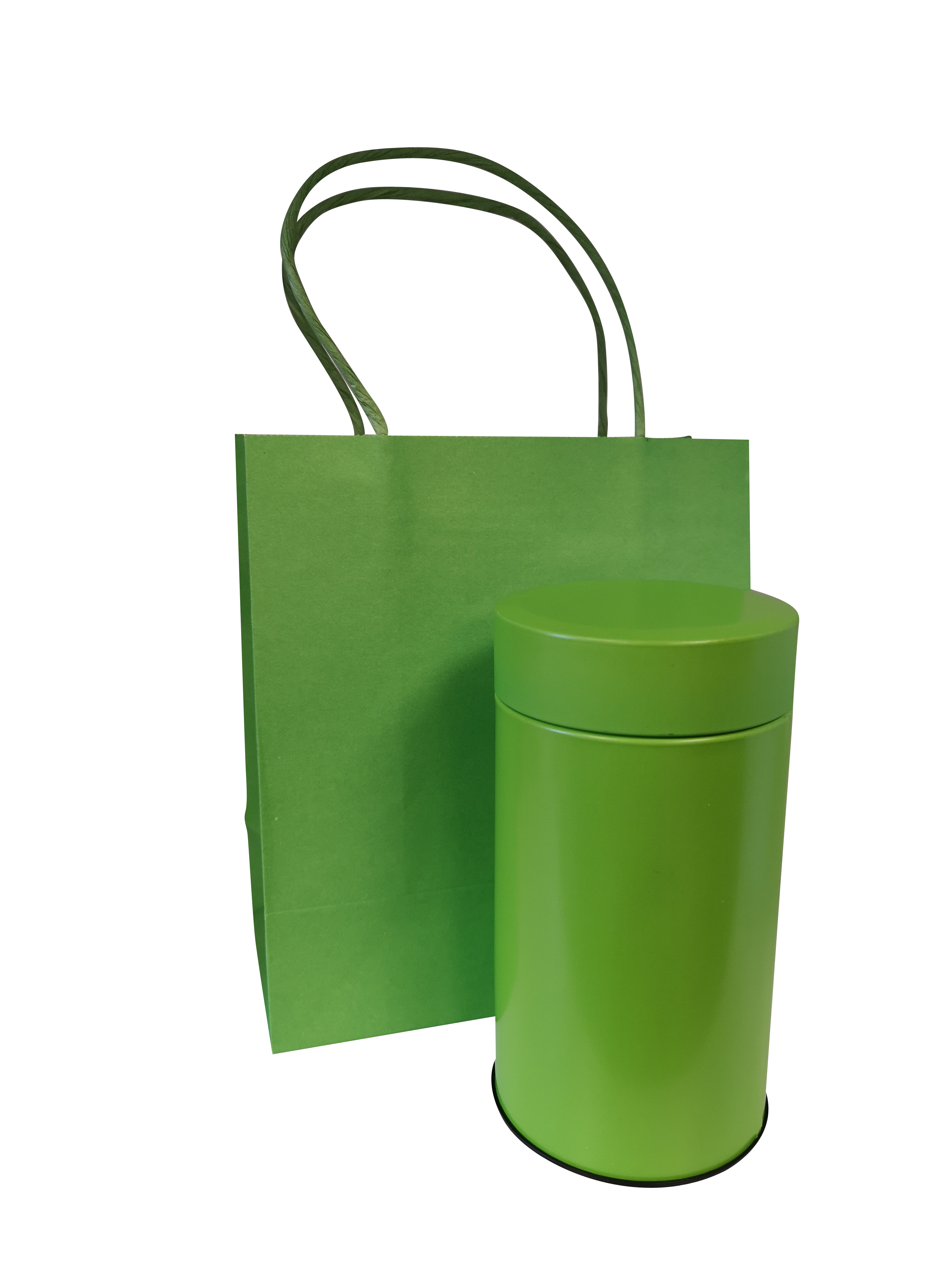 Round Tea & Coffee Tin Box With Slip Lid & Matched Gift Bags